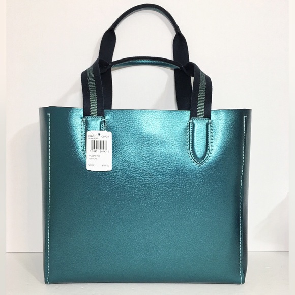 Coach Derby Leather Tote Bag Purse NWT - Picture 5 of 8